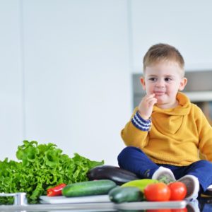 dieťa zelenina zdravá strava